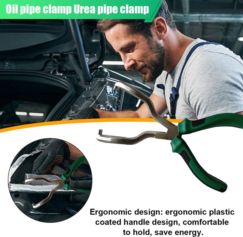 ZIMISI Fuel Line Plier, Quick Disconnect Release Removal Tool, Petrol Hose Clamp Clip Pliers, Fuel Line Disconnect Tool, Car Pipe Clip Repair Tool, Automotive Tools for Most Cars (Green/Black/White) - Image 4